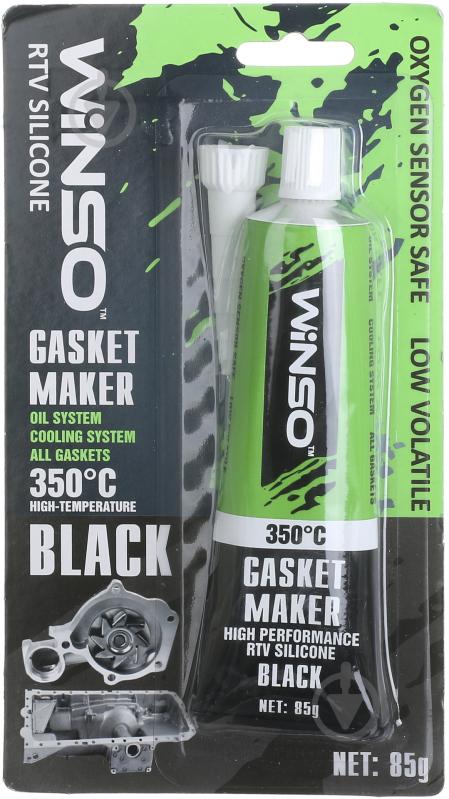 Герметик силіконовий WINSO GASKET MAKER BLACK чорний 85 г - фото 1