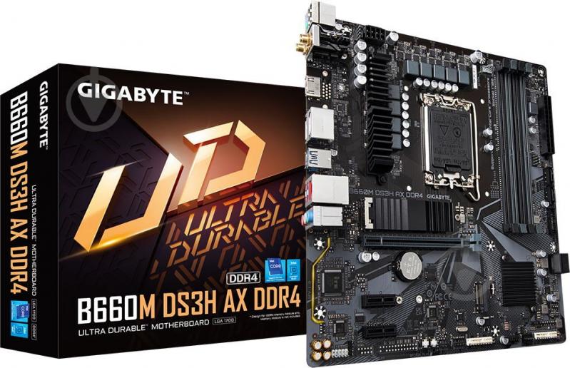 Материнская плата Gigabyte B660M DS3H AX DDR4 (Socket 1700, Intel B660, micro ATX) - фото 5 Материнская плата Gigabyte B660M DS3H AX DDR4 (Socket 1700, Intel B660, micro ATX) - фото 5