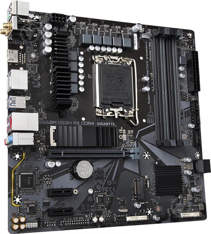 Материнская плата Gigabyte B660M DS3H AX DDR4 (Socket 1700, Intel B660, micro ATX) - фото 3 Материнская плата Gigabyte B660M DS3H AX DDR4 (Socket 1700, Intel B660, micro ATX) - фото 3