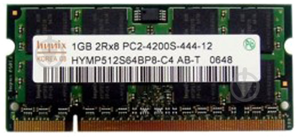 Оперативна пам'ять Hynix SODIMM DDR2 2 GB (1x2GB) 800 MHz (HMP125S6EFR8C-S6) - фото 1