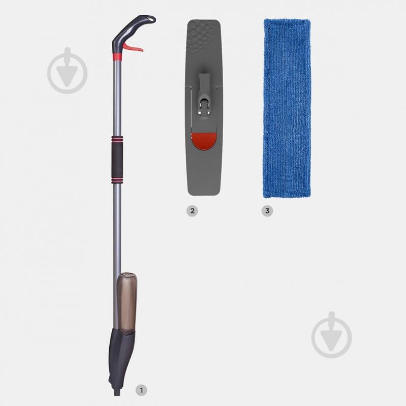 Швабра-полотер для пола Nordic Stream 46 см серый - фото 2 Швабра-полотер для пола Nordic Stream 46 см серый - фото 2