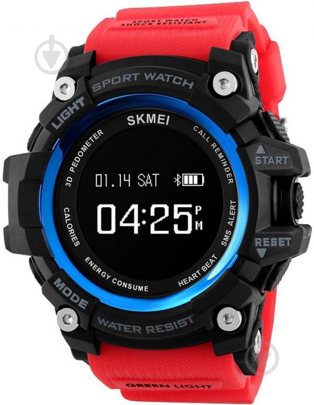 Наручные часы Skmei Smart Pulse 1188 Red BOX (1188BOXRD) - фото 1