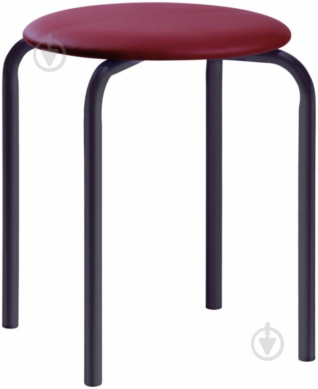 Табурет AMF Art Metal Furniture Софі бордовий / чорний - фото 1 Табурет AMF Art Metal Furniture Софі бордовий / чорний - фото 1