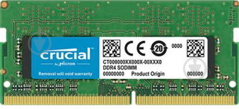 Оперативна пам'ять Micron SODIMM DDR4 16 GB (1x16GB) 3200 MHz (CT16G4SFD832A) PC4-25600 - фото 1