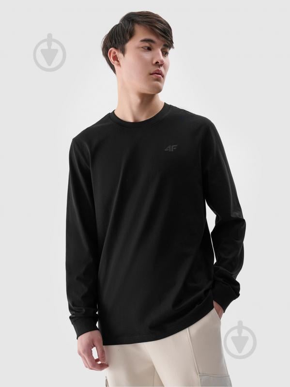 Футболка 4F LONGSLEEVE M432 4FWMM00TLONM432-20S р.2XL черный - фото 1 Футболка 4F LONGSLEEVE M432 4FWMM00TLONM432-20S р.2XL черный - фото 1