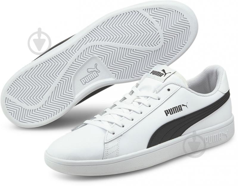 Кросівки чоловічі демісезонні Puma Puma Smash v2 L 36521501 р.44,5 білі - фото 6