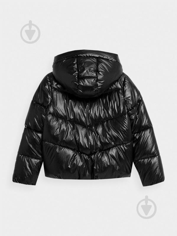 Пуховик для девочек демисезонный 4F DOWN JACKET F111 4FJAW22TDJAF111-20S р.122 черный - фото 8