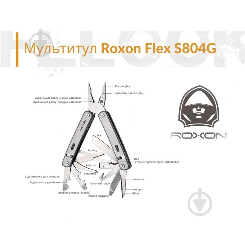 Мультитул Roxon Flex S804 (18 функций) S804G - фото 3