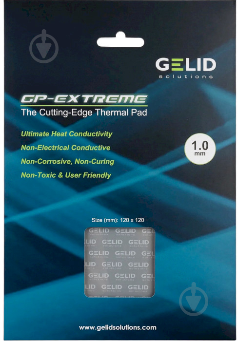 Термопрокладка Gelid Solutions GP-Extreme 120x120x1.0 mm (TP-GP01-S-B) - фото 4