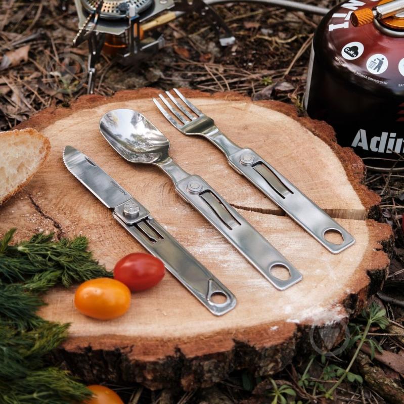 Набор приборов Roxon C1S 3 in1 (ложка, вилка, нож), нержавеющая сталь. - фото 7