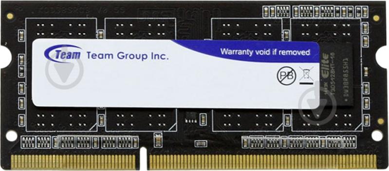 Оперативна пам'ять Team SODIMM DDR3 4 GB (1x4GB) 1333 MHz (TED34GM1333C9-S01/ TED34G1333C9-) PC3-10600 - фото 1