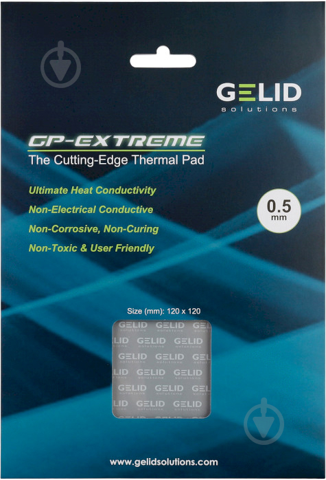 Термопрокладка Gelid Solutions GP-Extreme 120x120x0.5 mm (TP-GP01-S-A) - фото 4