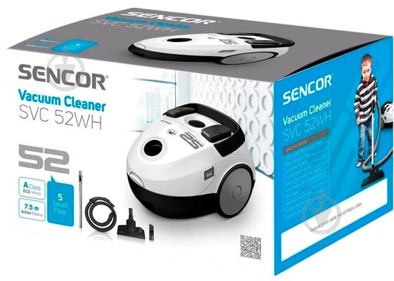 Пылесос Sencor SVC 52WH-EUE3 white - фото 2