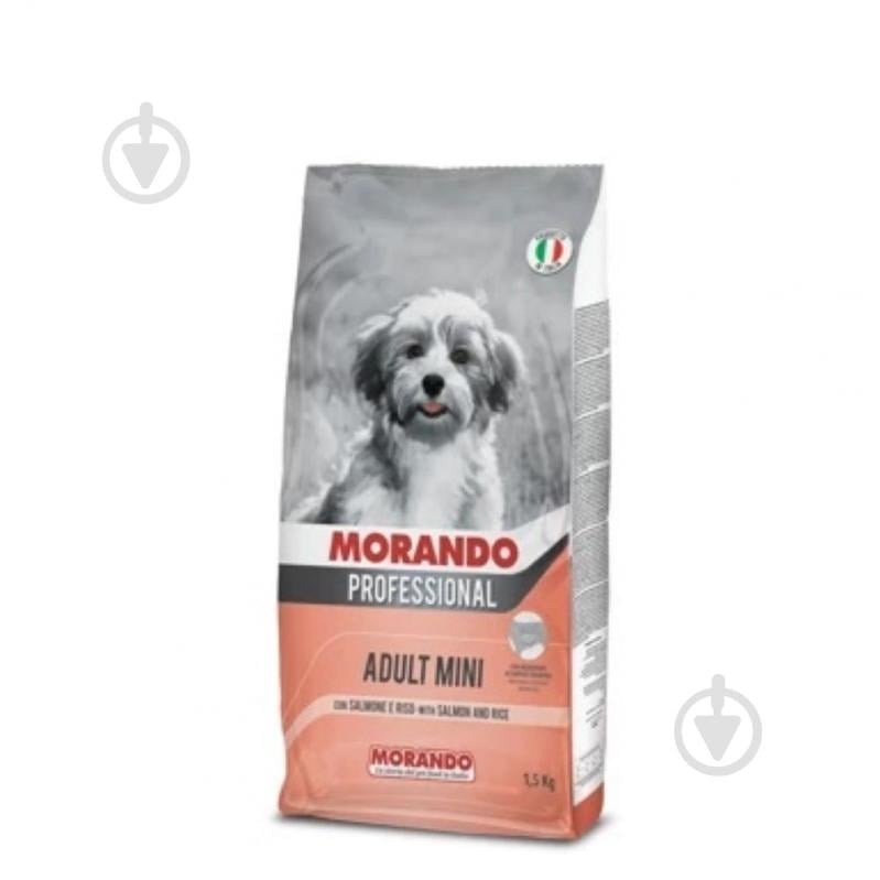 Корм сухой для собак Morando Mini, с лососем и рисом 1,5 кг - фото 1