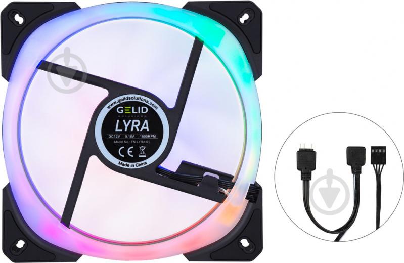 Корпусний кулер Gelid Solutions Lyra ARGB 140mm (LYRA ARGB FAN) - фото 3