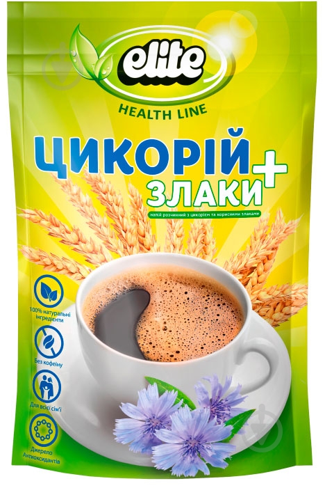 Цикорій розчинний Elite Health Line зі злаками 95 г 8719325020717 - фото 1