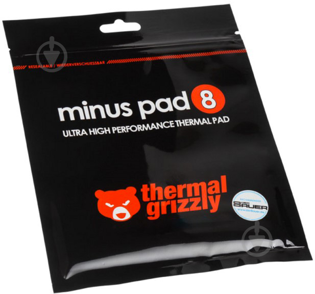 Термопрокладка Thermal Grizzly Minus Pad 8 30x30x2.0 mm (TG-MP8-30-30-20-1R) - фото 2