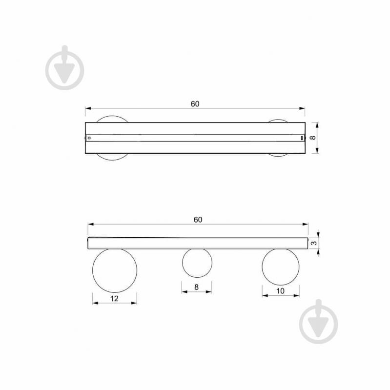 Світильник стельовий Milagro Lighting BIBIONE 3xG9 25 Вт G9 чорний із білим MLP8392 - фото 2