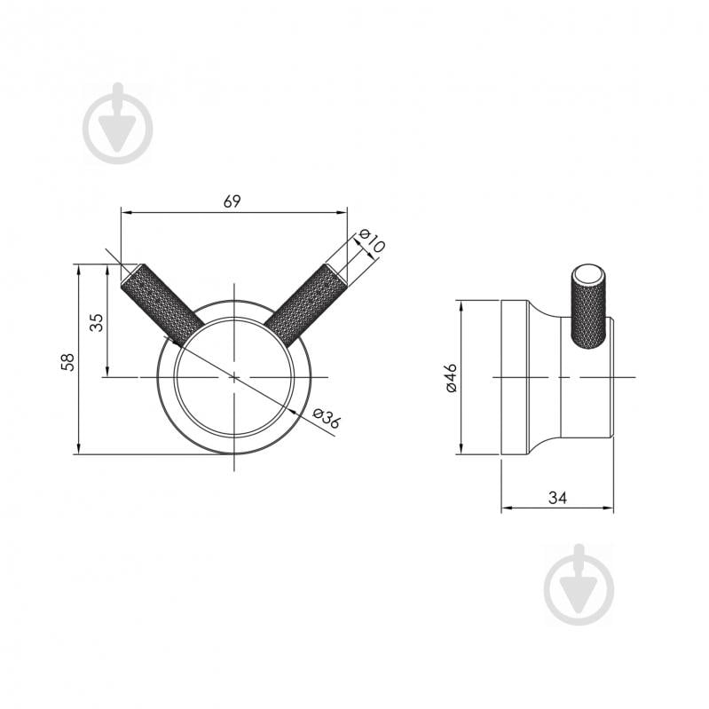 Гачок для ванної кімнати Imprese Brenta ZMK091908210 - фото 2