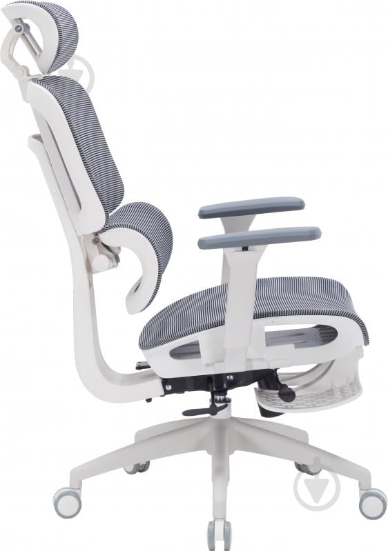 Кресло игровое OfficePro Skyline OC750-W-DG-DG - фото 6