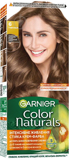 Краска для волос Garnier Color Naturals №6 лесной орех 110 мл - фото 1