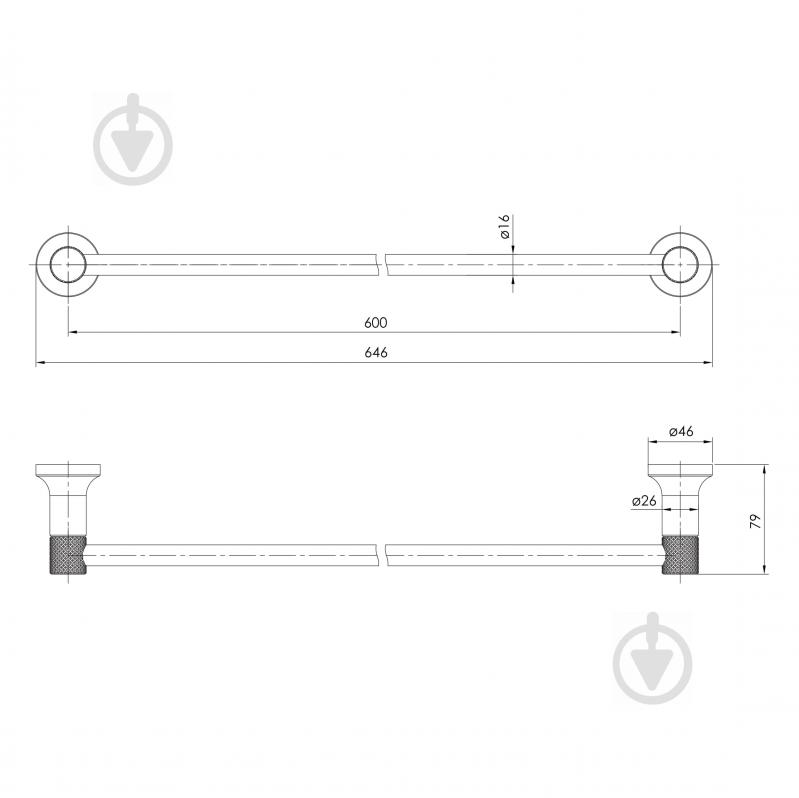 Тримач для рушників Imprese Brenta ZMK091908270 - фото 2