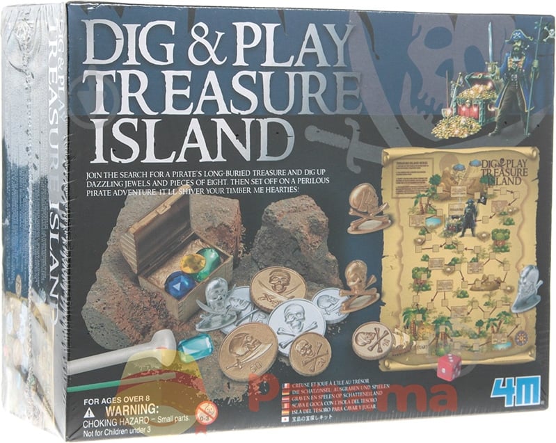 Набор исследователя 4M Раскопай и играй Остров сокровищ 00-05924 - фото 1 Набор исследователя 4M Раскопай и играй Остров сокровищ 00-05924 - фото 1