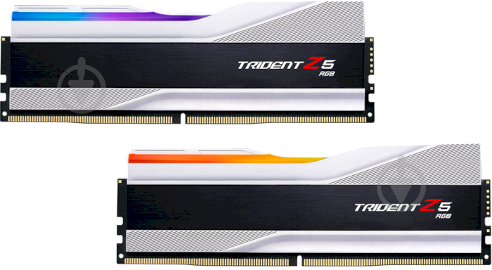 Оперативная память G.Skill DDR5 SDRAM 32 GB (2x16GB) 6000 MHz (F5-6000J4040F16GX2-TZ5RS) Trident Z5 RGB Silver - фото 1