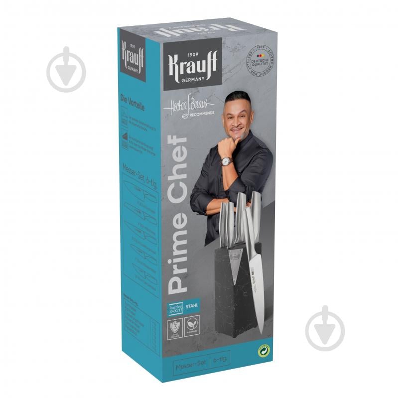 Набір ножів Krauff Prime Chef 5 предметів на підставці 29-305-178 - фото 2