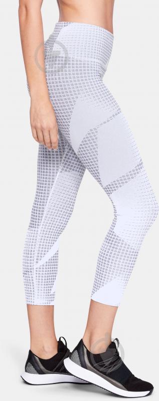 Лосины Under Armour Breathelux Jacquard Crop 1318074-100 S белый - фото 5