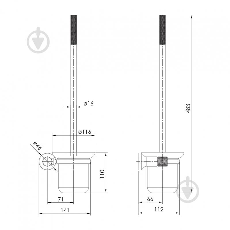Йоржик для унітаза Imprese Brenta ZMK071901260 - фото 2