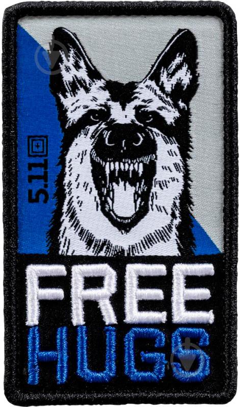 Нашивка 5.11 Tactical Free Hugs Patch Blue 81663-676 - фото 1