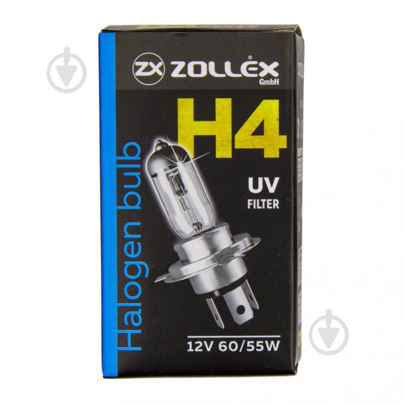 Автолампа галогенная Zollex H4 12V 60/55W 43T 8924 55 Вт 1 шт. - фото 1