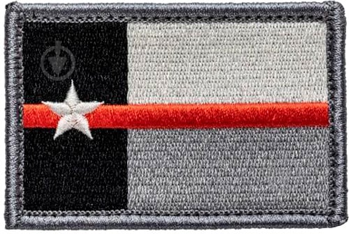 Нашивка 5.11 Tactical Texas Flag Thin Red Line Patch Red 81612-460 - фото 1