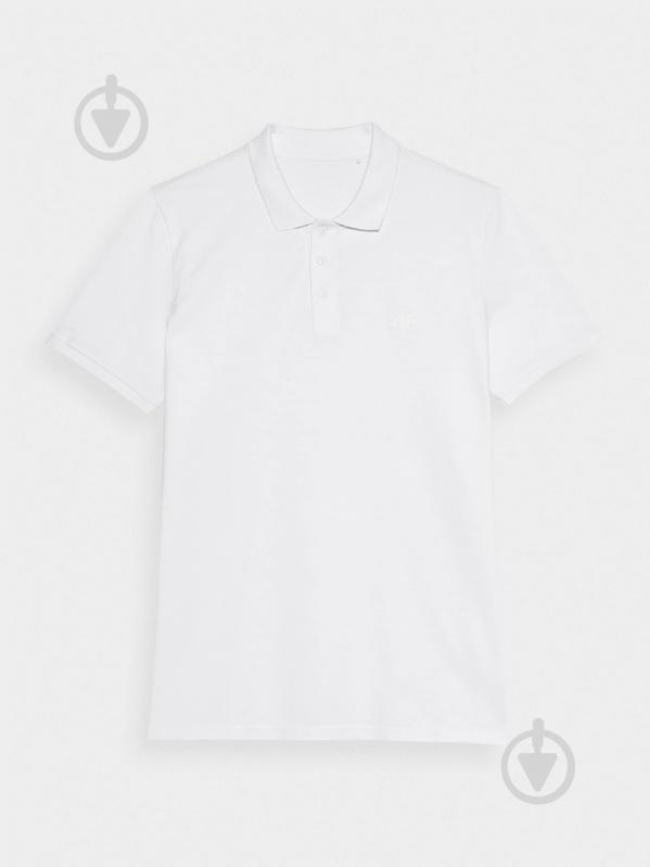 Поло 4F POLO SHIRT M137 4FRSS23TPTSM137-10S р.2XL білий - фото 3