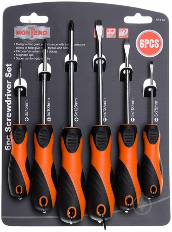 Набор отверток Montero 6 шт. 85114 - фото 1