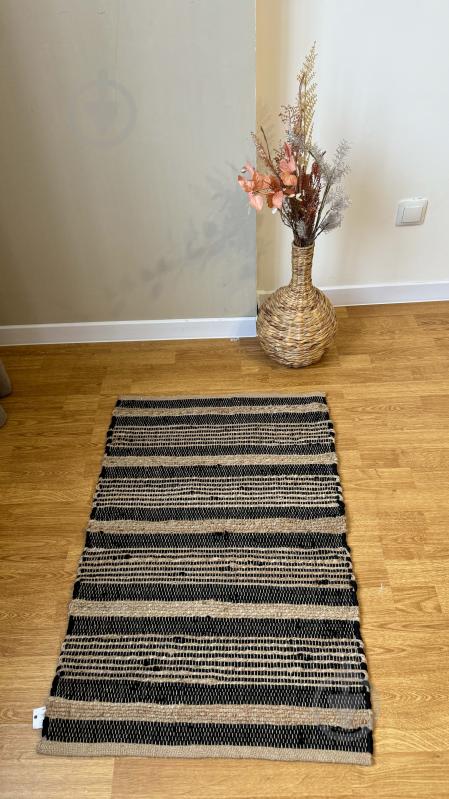 Килим Ceejay DIVALI (BLACK NATURAL) 80x150 см - фото 2