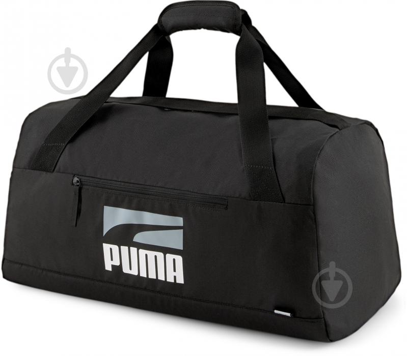 Спортивная сумка Puma Plus Sports Bag 07839001 36 л черный с серым - фото 1