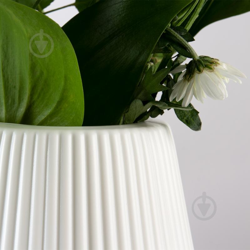 Ваза пластиковая MVM DH-FLOWERS-04 WHITE 20 см DH-FLOWERS-04 WHITE - фото 4