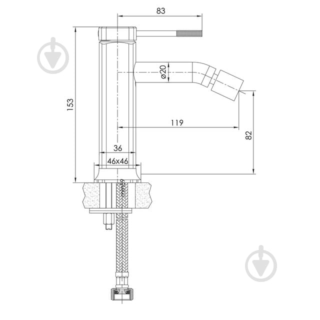 Смеситель для биде Imprese Brenta ZMK081906070 никель - фото 2 Смеситель для биде Imprese Brenta ZMK081906070 никель - фото 2