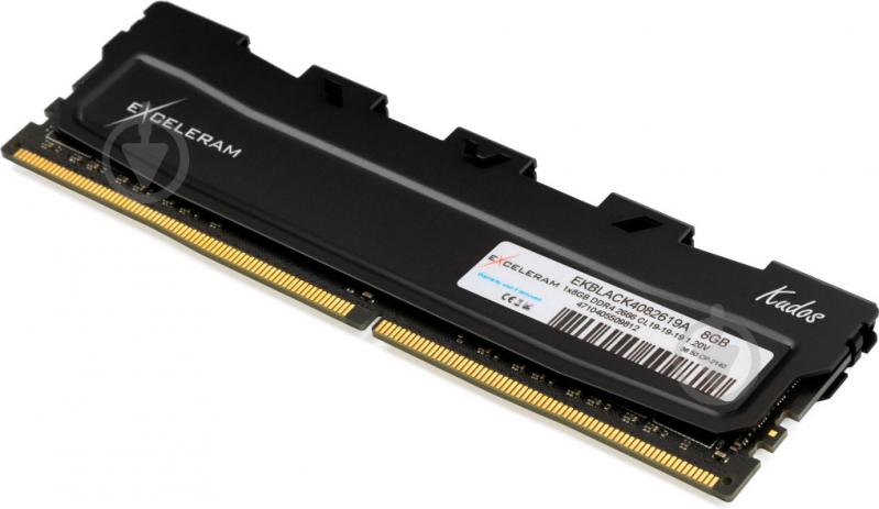 Оперативна пам'ять Exceleram DDR4 SDRAM 8 GB (1x8GB) 2666 MHz (EKBLACK4082619A) Black Kudos - фото 2