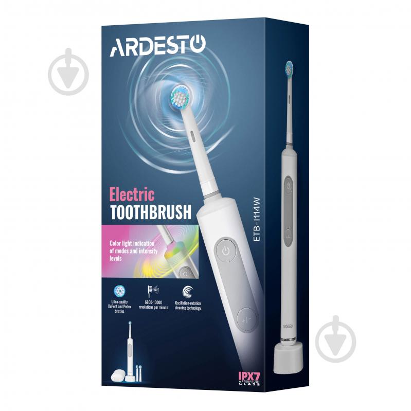 Электрическая зубная щетка ARDESTO ETB-I114W - фото 18
