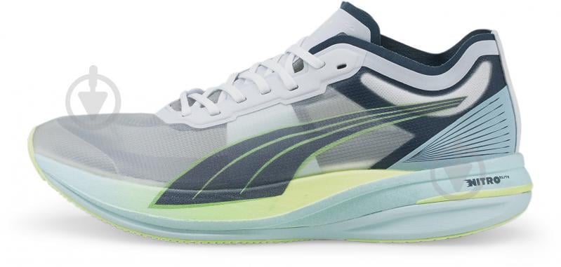 Кроссовки мужские Puma Deviate Nitro Elite Racer 19520403 р.40,5 серые - фото 1