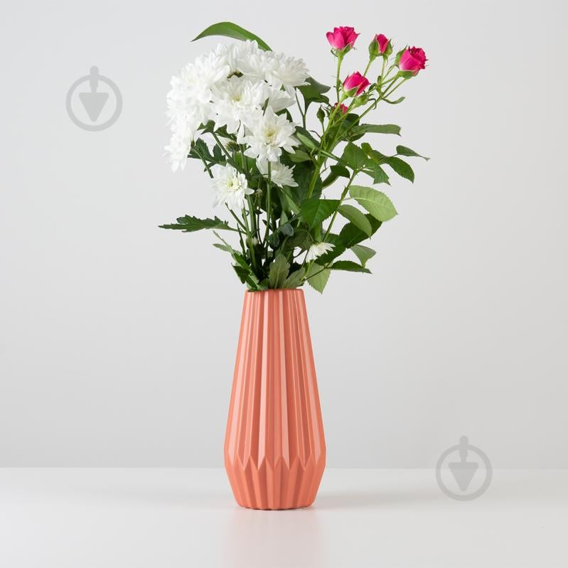 Ваза пластиковая MVM DH-FLOWERS-06 CORAL 22 см DH-FLOWERS-06 CORAL - фото 2