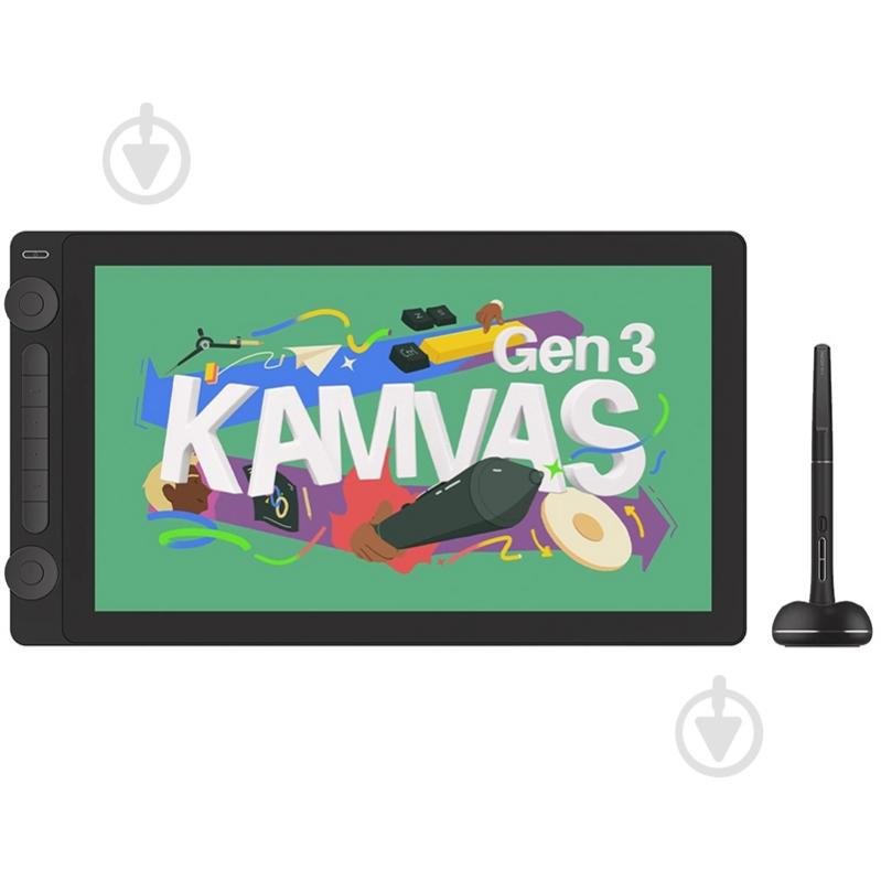 Монитор графический Huion Kamvas 16 Gen3 15,8" GS1563 black - фото 1