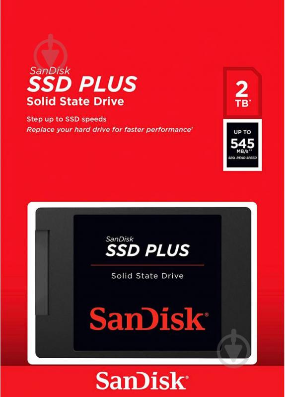 SSD-накопитель SanDisk 2000GB 2,5" SATA III TLC (SDSSDA-2T00-G26) - фото 2