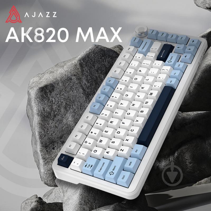 Клавіатура бездротова Ajazz MAX PLUS -Daydream Switch-Blue-White-Dark Blue-3 model-with screen- RGB (AK820MAX-DD-BWD) whi - фото 3 Клавіатура бездротова Ajazz MAX PLUS -Daydream Switch-Blue-White-Dark Blue-3 model-with screen- RGB (AK820MAX-DD-BWD) whi - фото 3