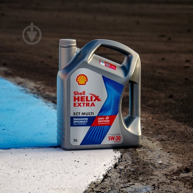 Моторное масло синтетическое SHELL Helix Extra ECT Multi 5W-30 5 л (ТОВ-У514628) - фото 8
