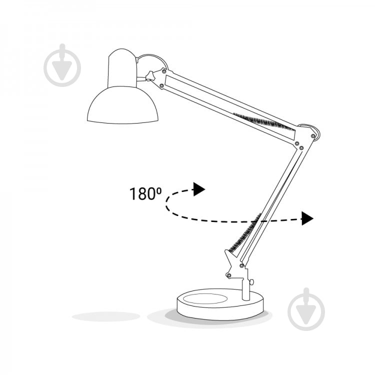 Настольная лампа офисная ARDERO DE1430ARD под лампу 1xE27 черный 1961 - фото 4