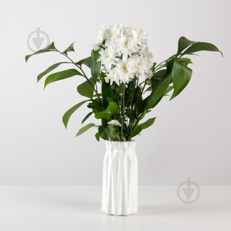 Ваза пластиковая MVM DH-FLOWERS-01 WHITE 18 см DH-FLOWERS-01 WHITE - фото 5